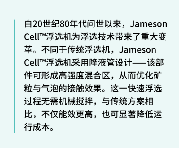 Jameson Cell™浮选机降液管设计技术原理,嘉能可技术