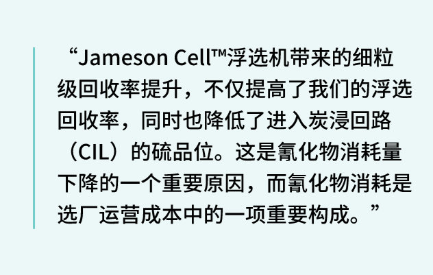 FDN 金矿冶金主管 Andrew Molloy:Jameson Cell 提升细粒回收率降低氰化物消耗